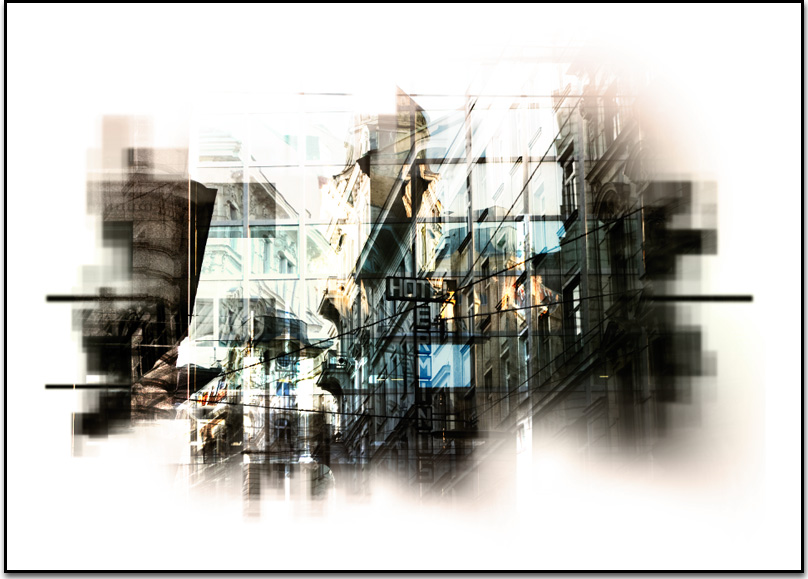 urban landscape, wien, vienna, hotel terminus, limited edition , digital giclee art print by Laurent Bompard