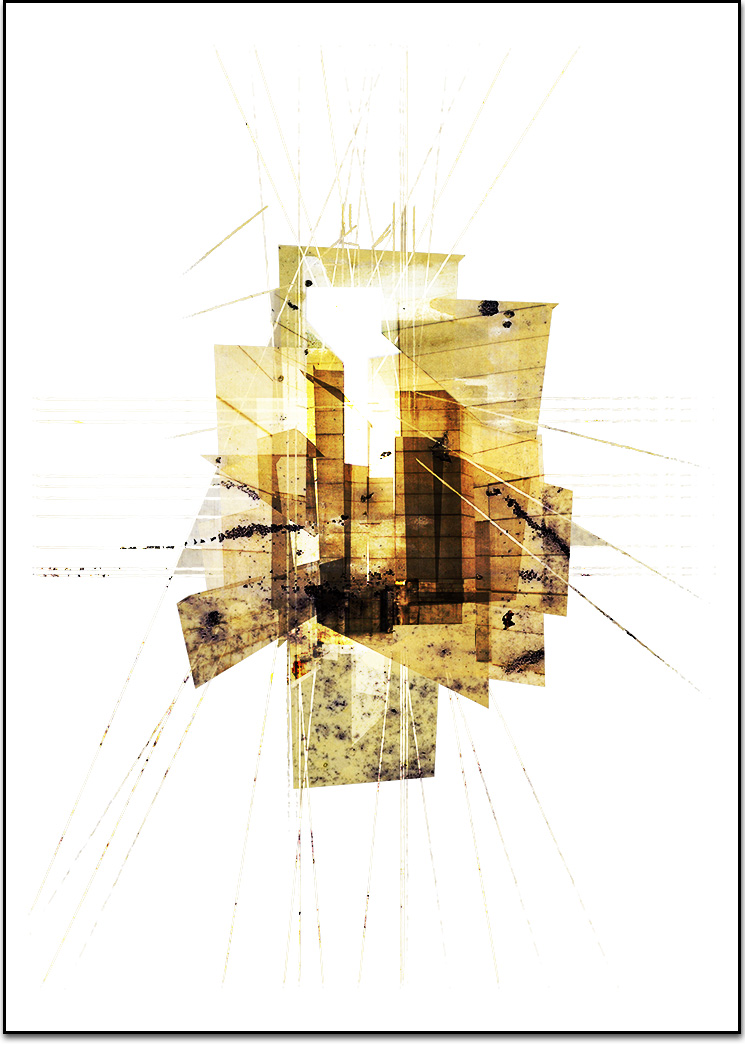 Shument, structure, digital print by Laurent Bompard